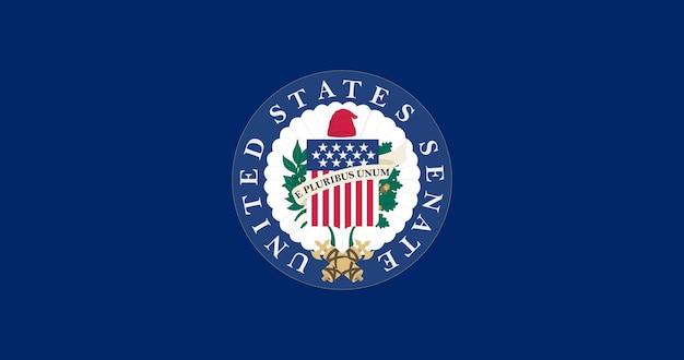 Flag of the Senate of United States vector image