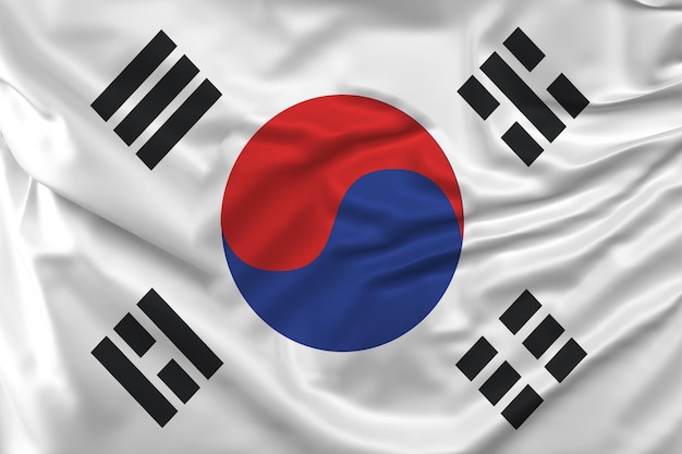 flag of south corea and all country flag