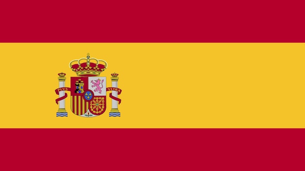 A flag of spain with the word spain on it