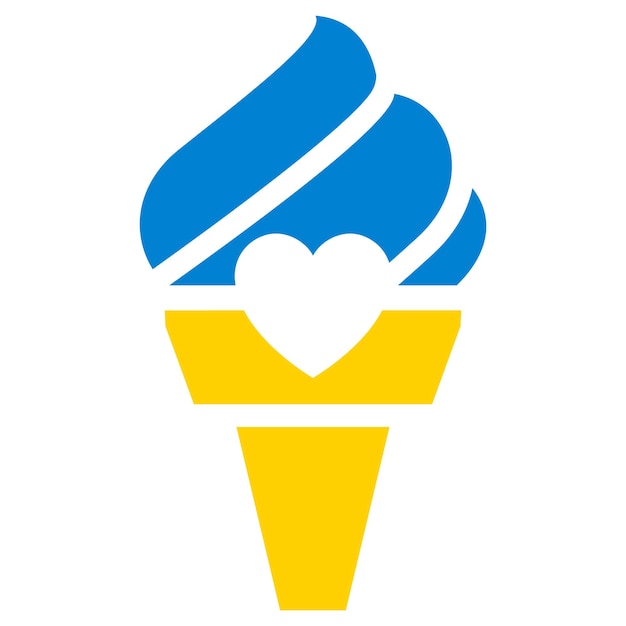 Flag of Ukraine ice cream