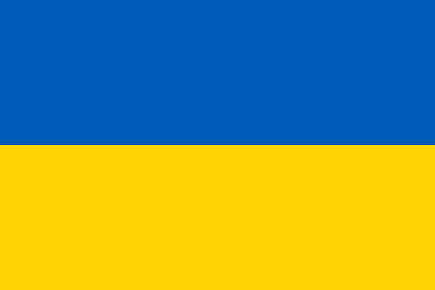 Vector flag of ukraine vector illustration