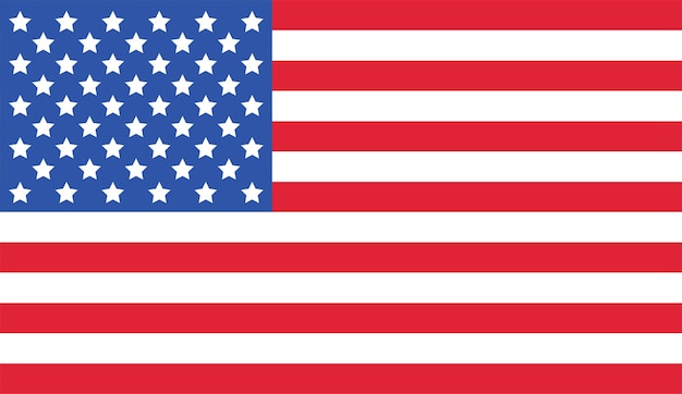 Flag of the United States of America. Vector.