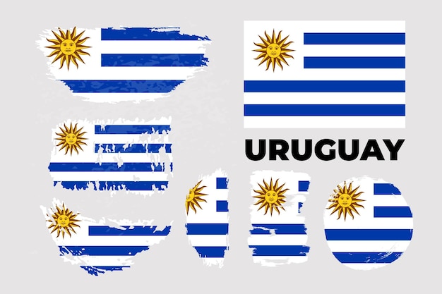 Flag of Uruguay Oriental Republic of Uruguay Template for award design