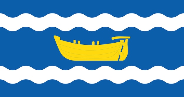 Flag of Uusimaa Region in Finland vector image