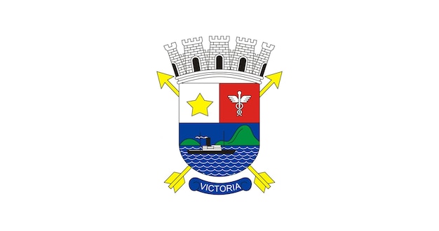 Flag of Vitoria city in Brazil vector image