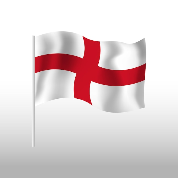 flag waving of England