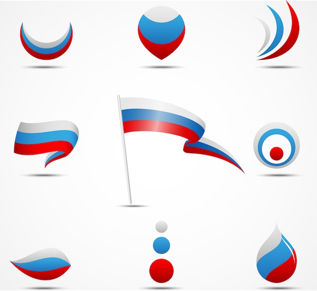 flags and icons of Russia