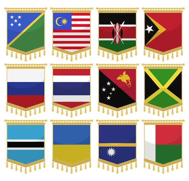 Flags of the world collection