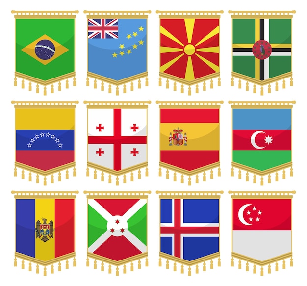 Flags of the world collection