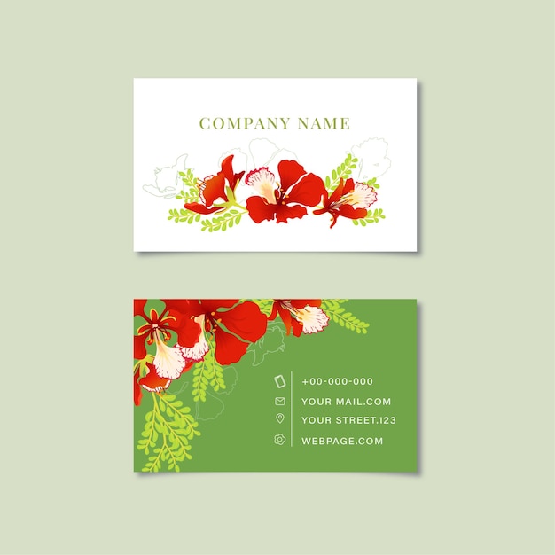 Flamboyant name card