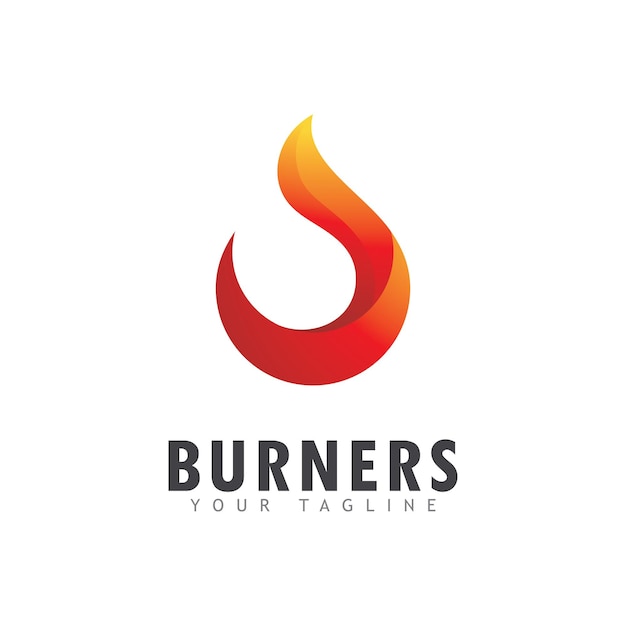 Flame Fire Vector Logo Template