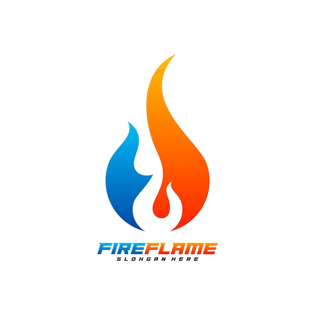 Flame Logo Design Vector Fire logo template Blaze Icon symbol Creative design Illustration