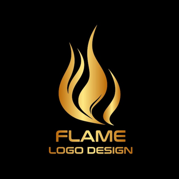 Flame vector logo design