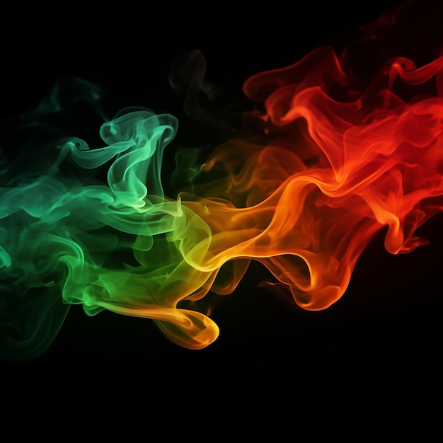 Vector flames mystical colours curl mystery swirl silk smooth dynamic mist rainbow form magic softne