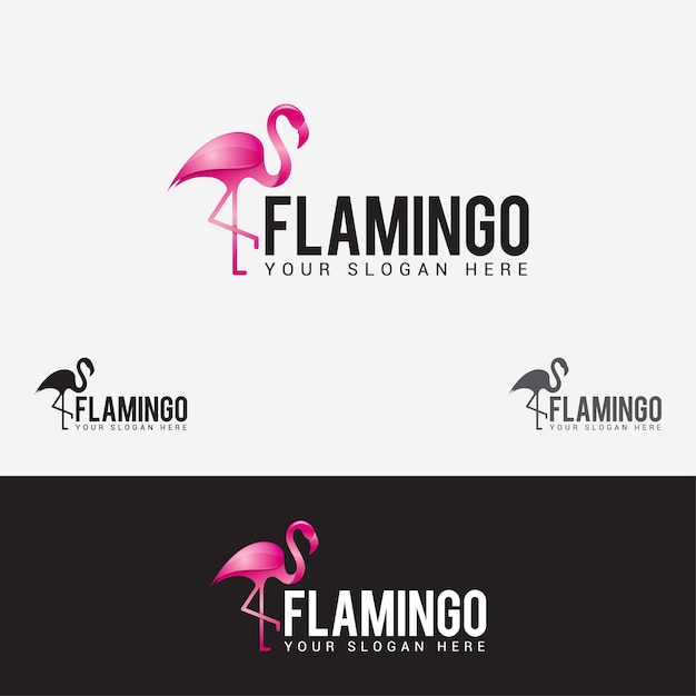 Flamingo Bird Logo