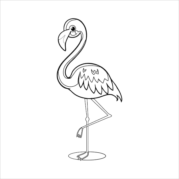 Flamingo Coloring page for kids