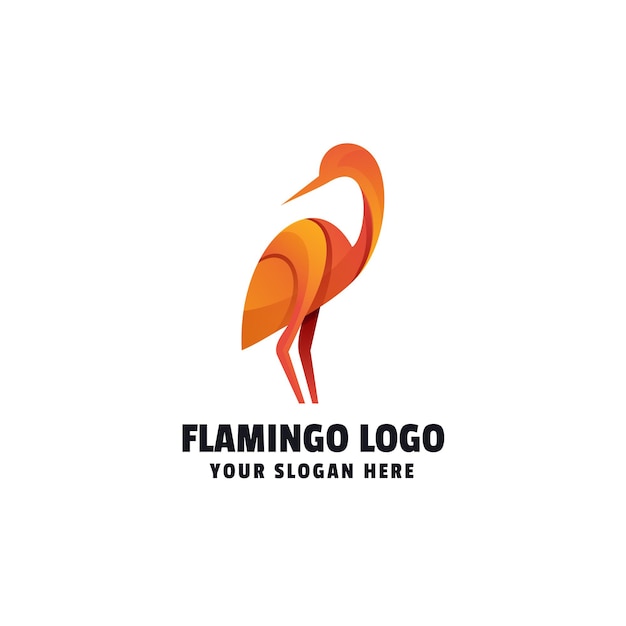 Flamingo Gradient Colorful Logo Template