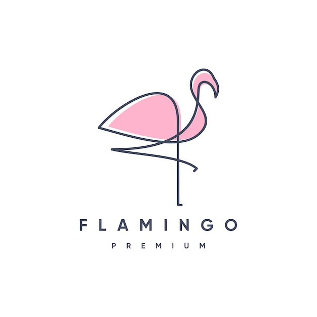 Flamingo  logo template