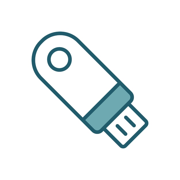 Vector flash disk icon vector design template simple and clean