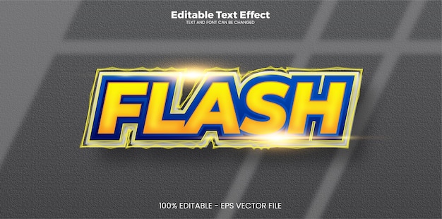 Flash Editable text effect in modern trend style