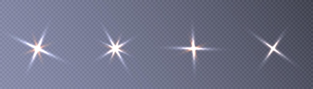 A flash of light, a star on a transparent background. Sun, summer. light sunlight png. Light flash o