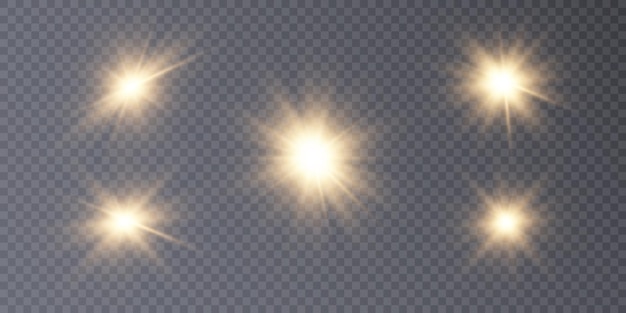 A flash of light, a star on a transparent background. Sun, summer. light sunlight png. Light flash o