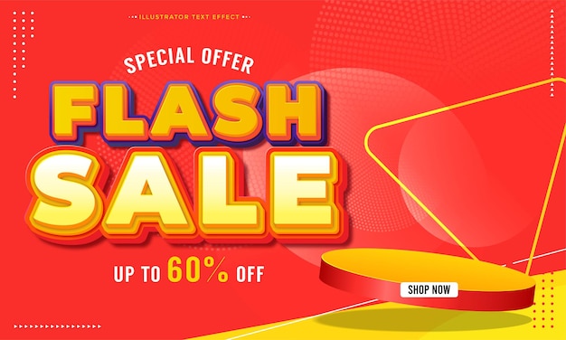 Flash sale banner template design