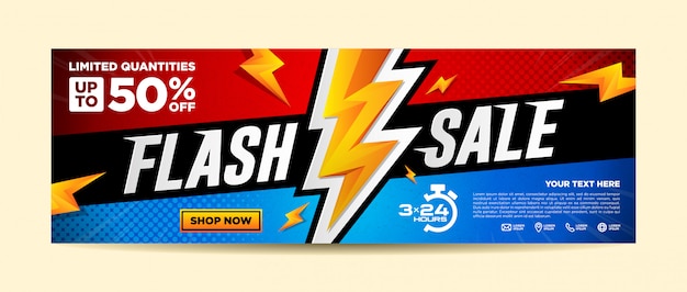 Flash Sale Banner Template  