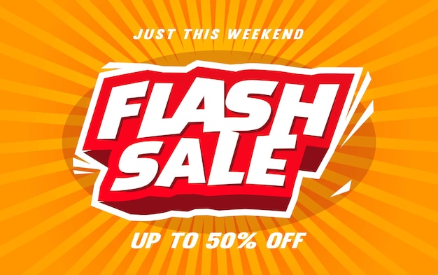 Flash sale banner template