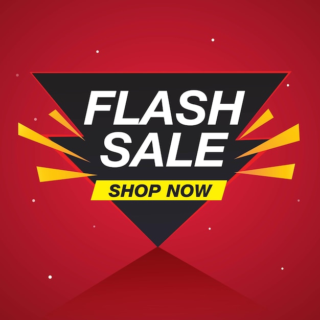 Flash Sale banner vector template design