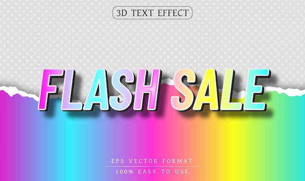 Flash sale Editable text effect 3d alphabet style