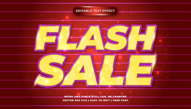 Flash Sale Editable Text Effect