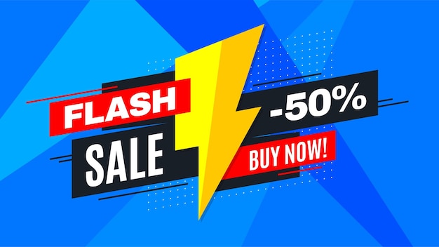 Flash sale promotion banner.