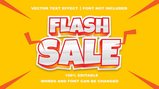 FLASH SALE STYLE EDITABLE TEXT EFFECT