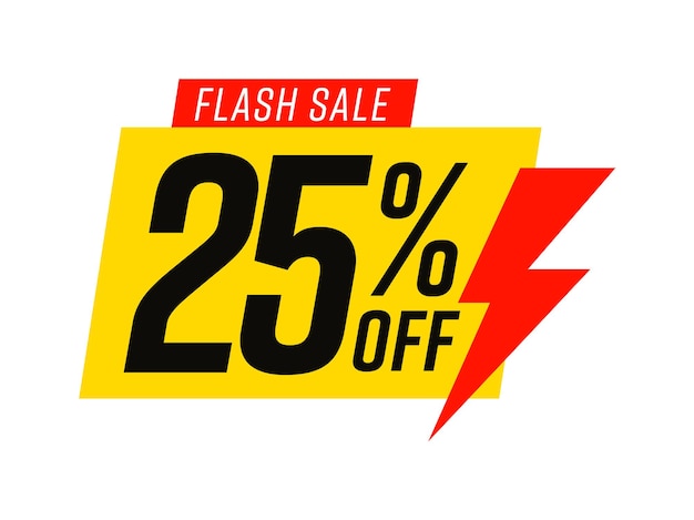 Flash sale template with 25 percent off commercial bonus