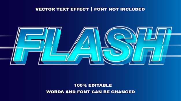 FLASH STYLE EDITABLE TEXT EFFECT