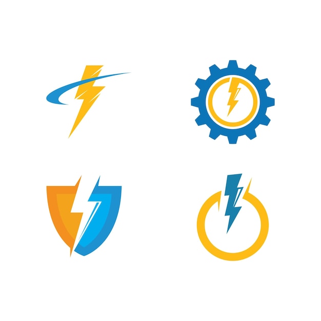 Flash thunder bolt illustration vector