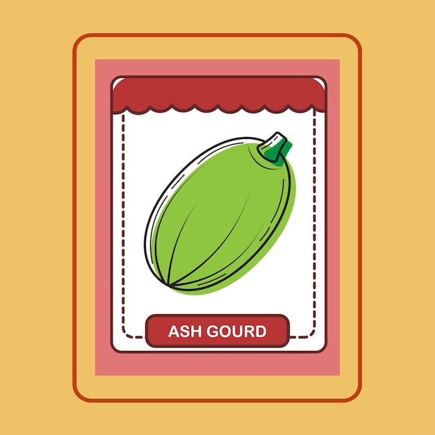 FLASHCARD ASH GOURD