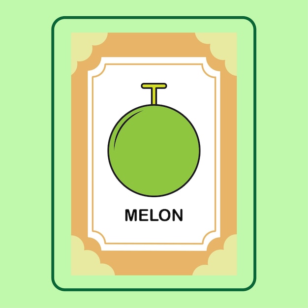 FLASHCARD MELON