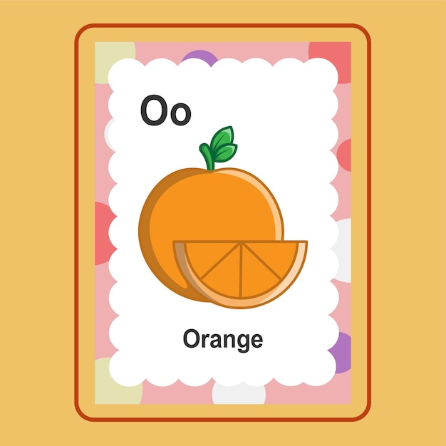 Flashcard Orange