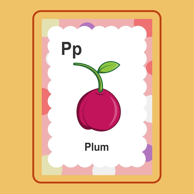 Flashcard Plum