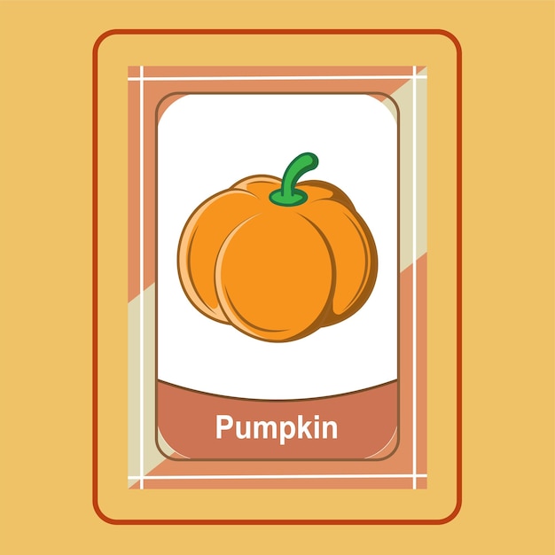 Flashcard Pumpkin