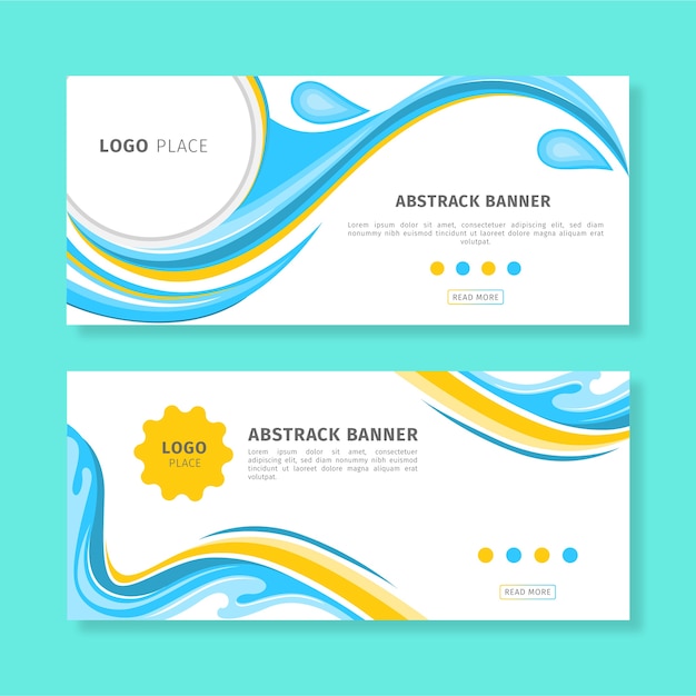 FLAT ABSTRACT BANNER