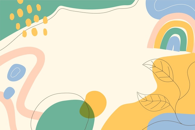 Flat abstract doodle background