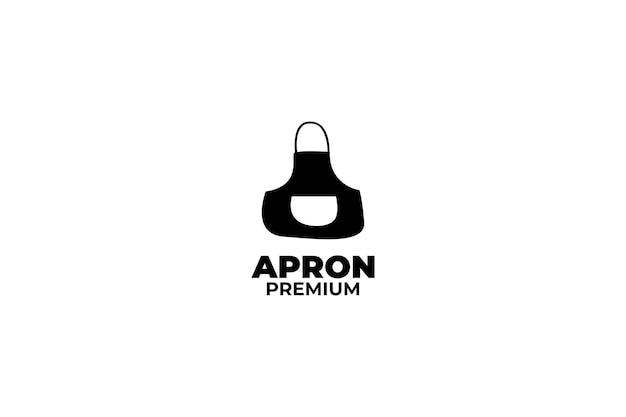 Flat apron logo design vector illustration idea