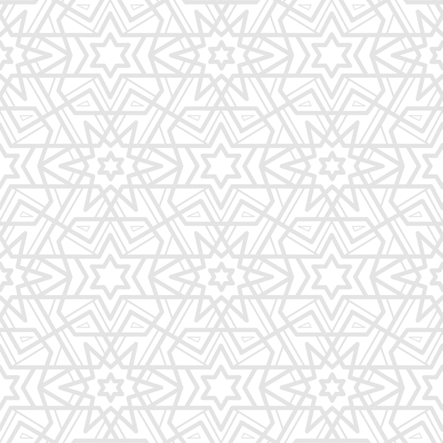 Flat Arabic Vector Seamless Pattern Design