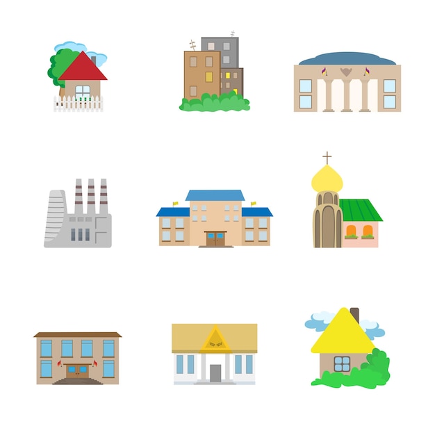 Flat Architecture icons