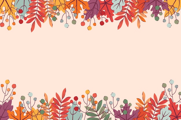 Flat autumn celebration background