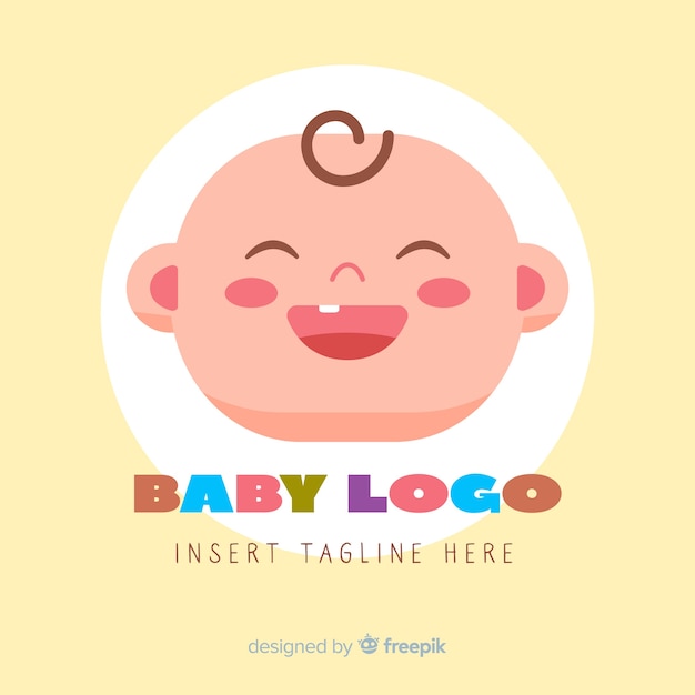 Flat baby logo 