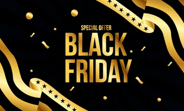 Flat black friday background